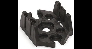WAGO polyamide montagevoet voor verdeler 3-polig - 770-623 | ZWART | 25 stuks