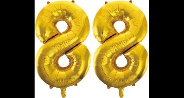 Folieballon nr. 88 Goud 86cm