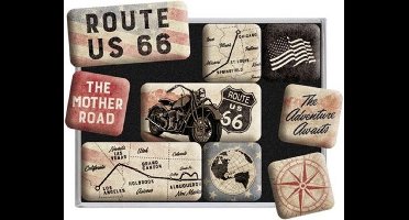 Magneet Set Route 66 Bike Map