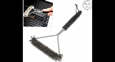 Duurzame RVS BBQ Borstel | BBQ Reiniger | Barbecue Borstel | BBQ Brush | BBQ Schoonmaakborstel | BBQ | Reinigingsborstel | Rooster Reiniger | Staalborstel | Extra Sterk | New Age Devi