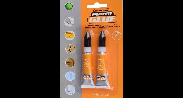 Lifetime power glue secondelijm - 2x 3 mg per verpakt