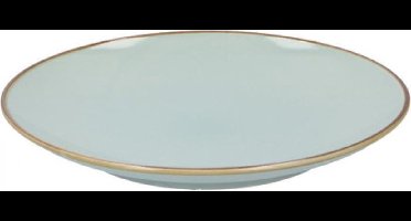 Non-branded Dinerbord 26 X 3 Cm Keramiek Mintblauw