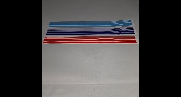 M-Stripes grille kleuren stickerset BMW motorsport