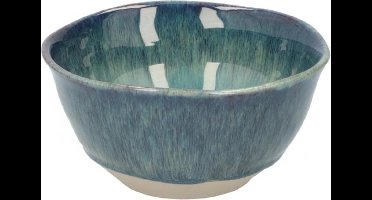 Non-branded Schaal 650 Ml Steen Zeeblauw/beige