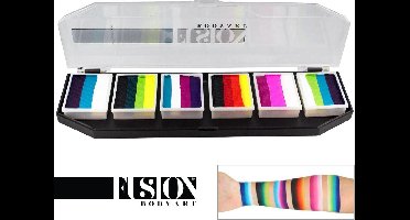 Fusion Splitcake Palette - Rainbow Burst - Splitcake Schmink