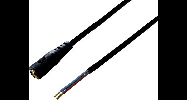 TRU COMPONENTS Laagspannings-aansluitkabel Laagspanningsbus - Open kabeleinde 5.50 mm 2.10 mm 1.00 m 1 stuk(s)