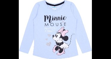 Blauw T-shirt met lange mouwen - DISNEY Minnie Mouse / 116 cm
