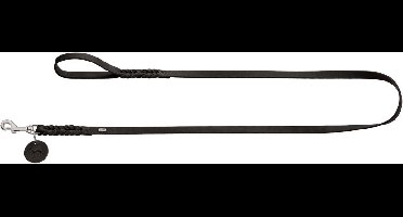 Hunter Looplijn Solid Education Zwart - Hondenriem - 150 x 1.1 cm