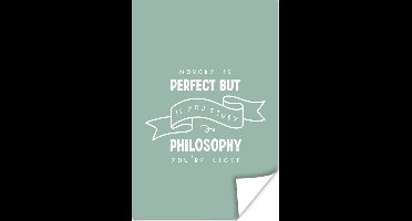 Poster Filosofie - Spreuken - Studeren - 20x30 cm