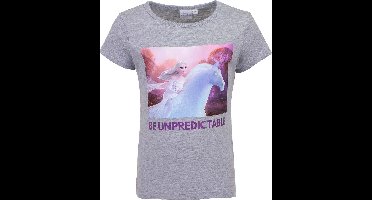 Frozen Elsa grijs t-shirt "Be Unpredictable" | maat 122/128