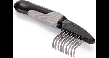 Beeztees Klittenkam – Hondenverzorging – Grof – Zwart/Grijs – 19 cm