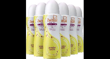 Zwitsal - Deodorant Spray - Poederzacht - 6 x 100 ml - Voordeelverpakking