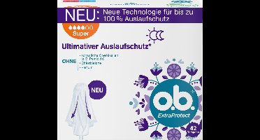 o.b. Tampons Extra Protect Dag+Nacht Super, 42 St