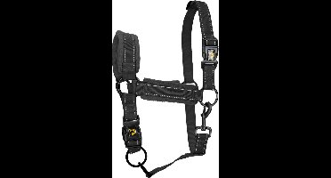 Excellent Horse Superior Essential Halster - XL (Full) - Reflecterend - Fleece onderlegde neusriem - Paarden - Zwart