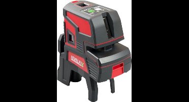 Levelfix kruislijnlaser / 5-puntlaser - CPL206G - apart inschakelbaar / vergrendelbaar - groen - incl. statief