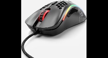 Glorious PC Gaming Race Model D (Regular) Mat Zwart - Muis - 12000 dpi - 6 knoppen