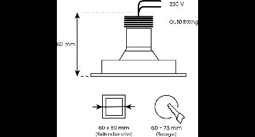 IP44 LED inbouwspot Tindra