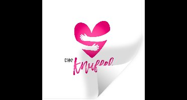 Muurstickers - Sticker Folie - Sterkte - Quotes - Knuffel - 30x30 cm - Plakfolie - Muurstickers Kinderkamer - Zelfklevend Behang - Zelfklevend behangpapier - Stickerfolie