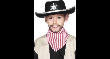 Cowboyhoed voor kinderen - Carnaval verkleed hoeden - zwart