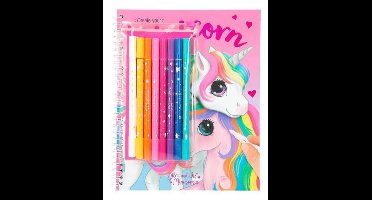 Ylvi & The Minimoomis Kleurboek Meisjes 24,2 Cm Roze 7-delig