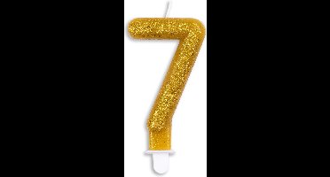 Wefiesta Cijferkaars '7' 4,4 X 7 X 1,2 Cm Wax Goud