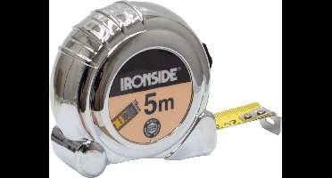 Ironside Rolbandmaat chroom economy 5 meter x 19mm