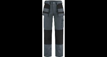 Top Rock Werkbroek 100% katoen WBK100-020 6410 Grijs/Zwart - 6410 - 46