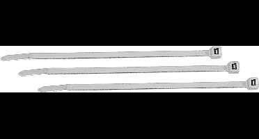 100 stuks - Kabelbinders - wit - 775x9mm - tiewraps