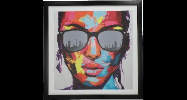 Wants&Needs Canvas Wanddecoratie SunGlases Multi 50 X 1.7 X 50