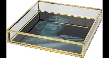 Wants&Needs - Opbergdoosje - Messing Goud - 16 X 16 X 3 - 2 stuks