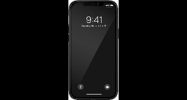 iPhone 12 Pro Max Backcase hoesje - Diesel - Effen Zwart - Kunstleer