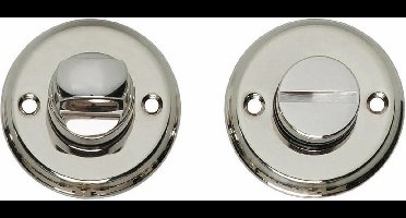 Intersteel Rozet toilet-/badkamersluiting schroefgat nikkel