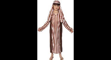 Herder Jozef verkleedkleding kostuum - voor kinderen - gewaad - bruin - kertsttal - kerstverhaal 146/158