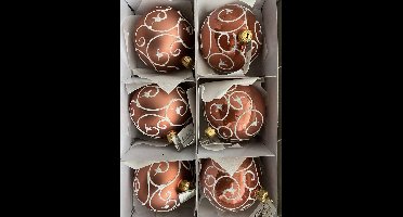 Kerstbal 80mm 6stuks