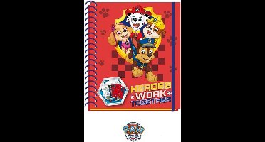 Paw Patrol - Super Activity album - Heroes work together - Stickers - Sjablonen - Stiften - Rood -