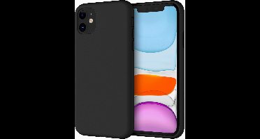 MaxVision's iPhone 11 Siliconen Hoesje Zwart - TPU Case - Case Cover