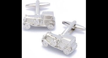 Manchetknopen - Oldtimer Auto Zilverkleurig