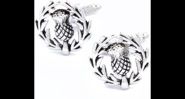 Manchetknopen - Schotse Distel met Krans