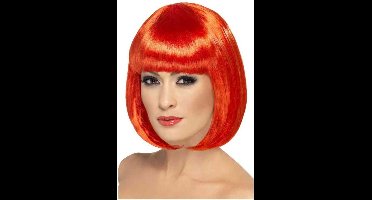 Smiffys - Partyrama Pruik - Rood