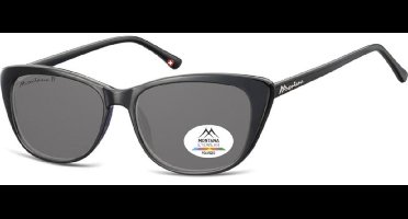 Montana Zonnebril Gepolariseerd Panto Kunststof Zwart (mp42)
