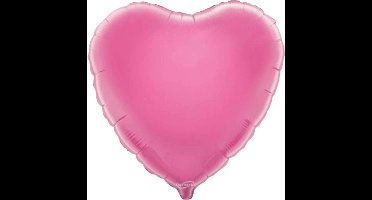 Folie ballon - Hart 45 cm - roze