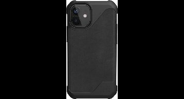 UAG - iPhone 12 mini Hoesje - Back Case Metropolis LT Leer Zwart
