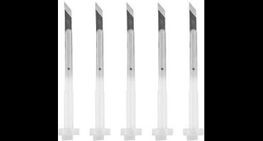Transotype - Pack of 5 Spare Blades for Aluminum Silver Knife