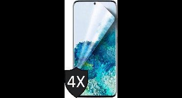 Screenprotector geschikt voor Samsung S20 FE - 4x Glas PET Folie Screen Protector