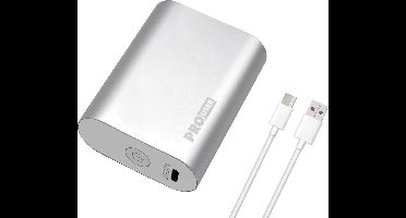 Pro User Powerbank - 10.000 mAh - Zilver - Quick Charge 3.0 - USB-C PD