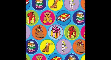 Verhaak Inpakpapier Sint 200 X 70 Cm Papier Blauw