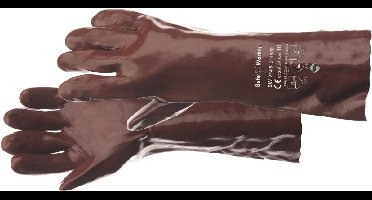 SafeWorker 2145 PVC HANDSCHOEN 45CM 01070104 - 12 stuks - Een Kleur - 10