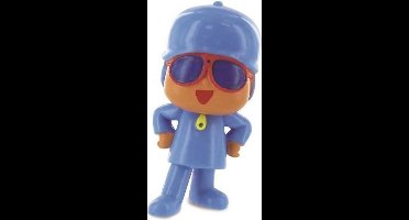 Pocoyo - speelfiguurtje pocoyo met zonnebril - 7 cm - kunststof - Comansi