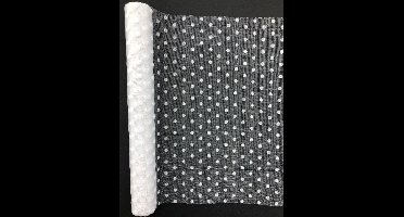 Decoratieve organza Stippen 30x300 cm - 2 Rollen