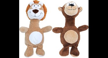 Pluche Knuffel Leeuw & Aap